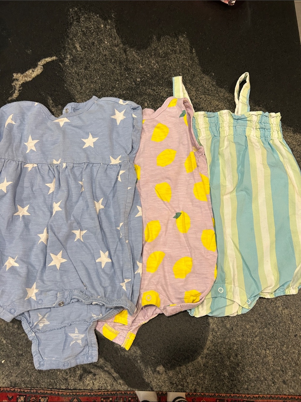 Set 3 primary rompers 12-24 month